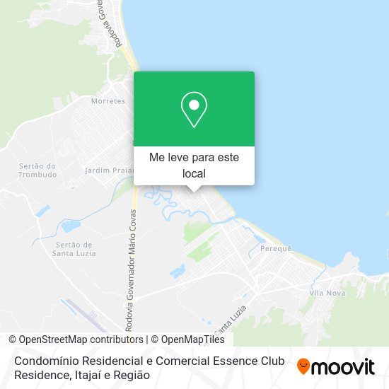 Condomínio Residencial e Comercial Essence Club Residence mapa