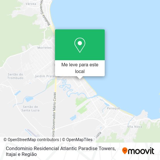 Condomínio Residencial Atlantic Paradise Towers mapa