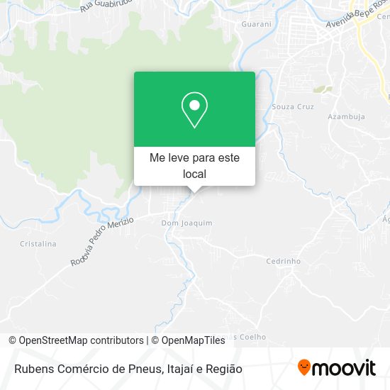 Rubens Comércio de Pneus mapa