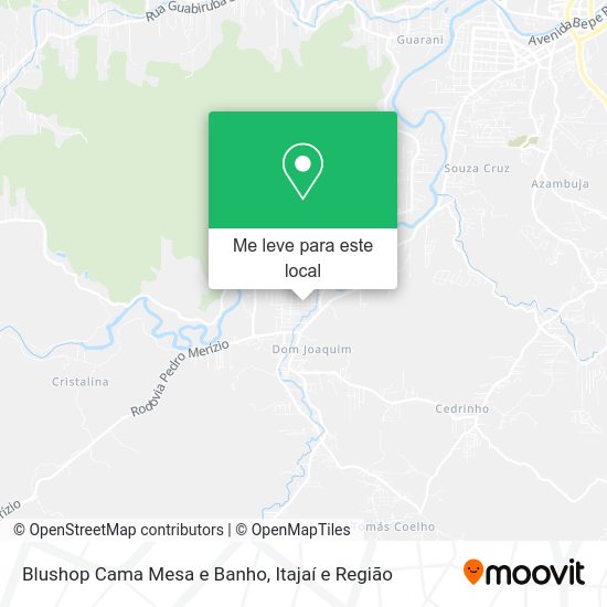 Blushop Cama Mesa e Banho mapa