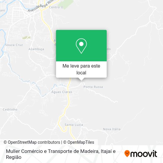 Muller Comércio e Transporte de Madeira mapa