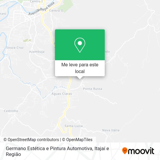 Germano Estética e Pintura Automotiva mapa