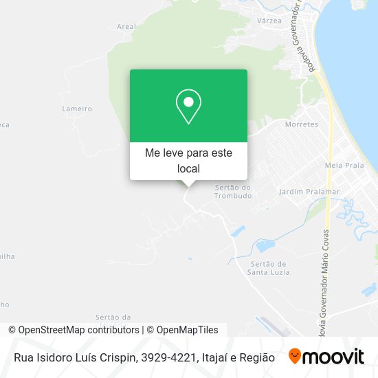 Rua Isidoro Luís Crispin, 3929-4221 mapa