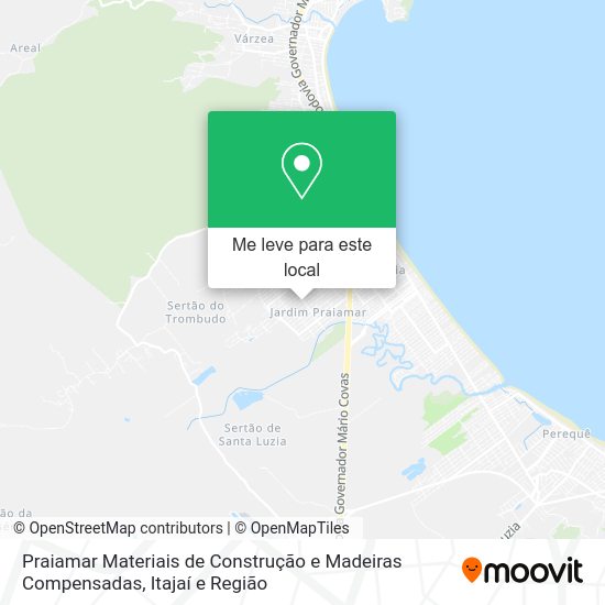 Praiamar Materiais de Construção e Madeiras Compensadas mapa