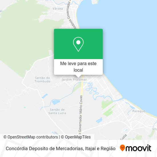 Concórdia Deposito de Mercadorias mapa