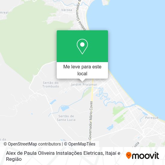 Alex de Paula Oliveira Instalações Eletricas mapa