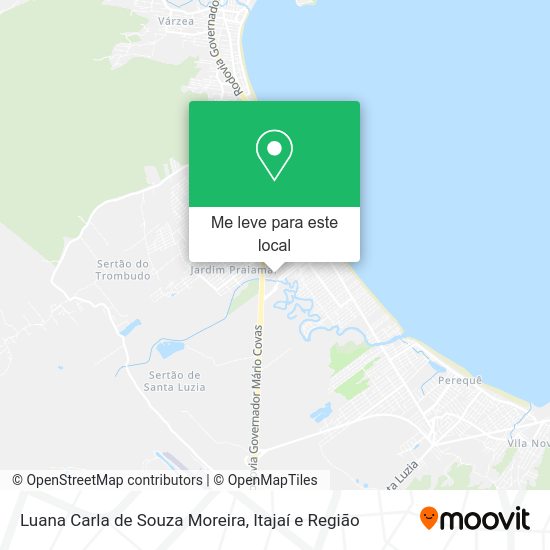 Luana Carla de Souza Moreira mapa
