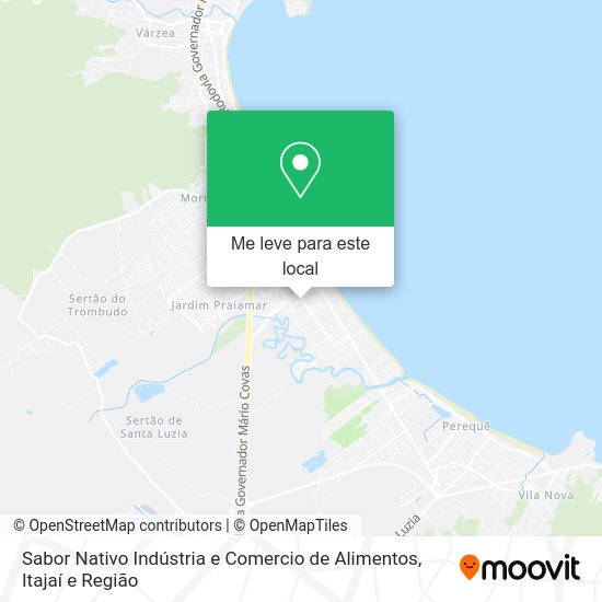 Sabor Nativo Indústria e Comercio de Alimentos mapa