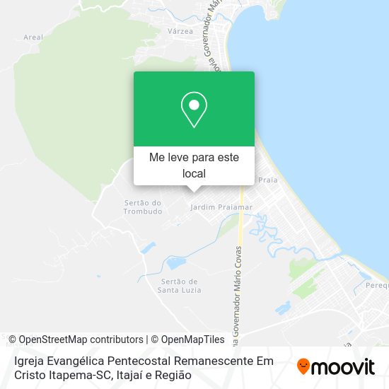 Igreja Evangélica Pentecostal Remanescente Em Cristo Itapema-SC mapa
