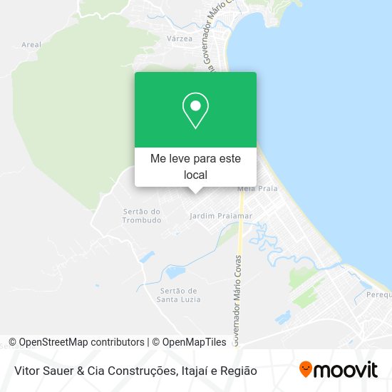 Vitor Sauer & Cia Construções mapa