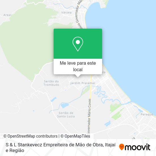 S & L Stankevecz Empreiteira de Mão de Obra mapa