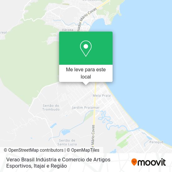 Verao Brasil Indústria e Comercio de Artigos Esportivos mapa
