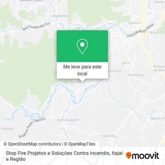 Stop Fire Projetos e Soluções Contra Incendio mapa