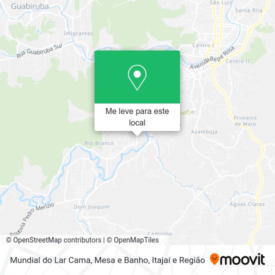 Mundial do Lar Cama, Mesa e Banho mapa