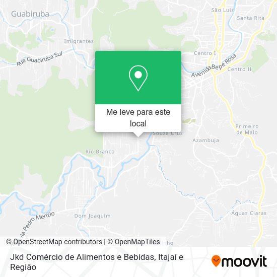 Jkd Comércio de Alimentos e Bebidas mapa
