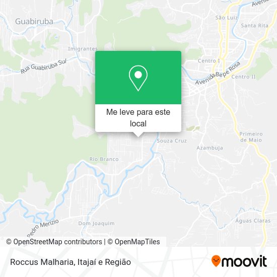 Roccus Malharia mapa