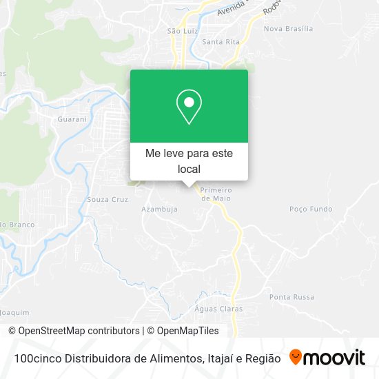 100cinco Distribuidora de Alimentos mapa