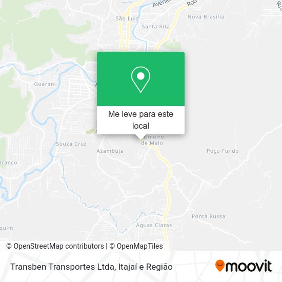 Transben Transportes Ltda mapa