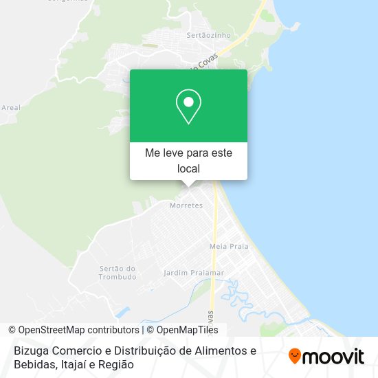 Bizuga Comercio e Distribuição de Alimentos e Bebidas mapa