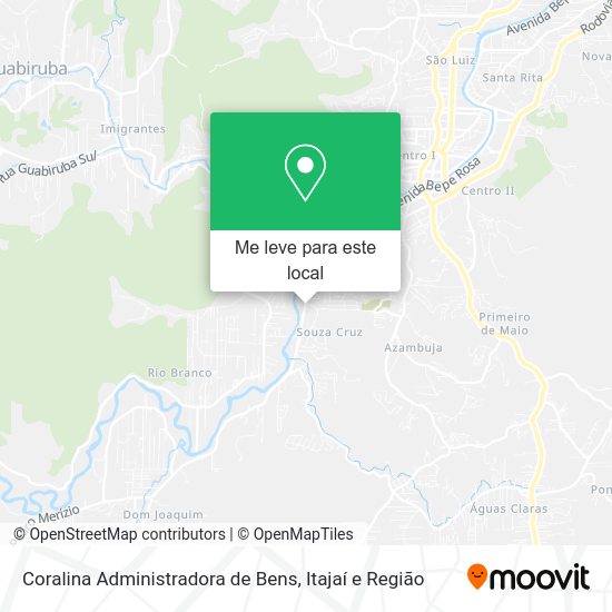 Coralina Administradora de Bens mapa