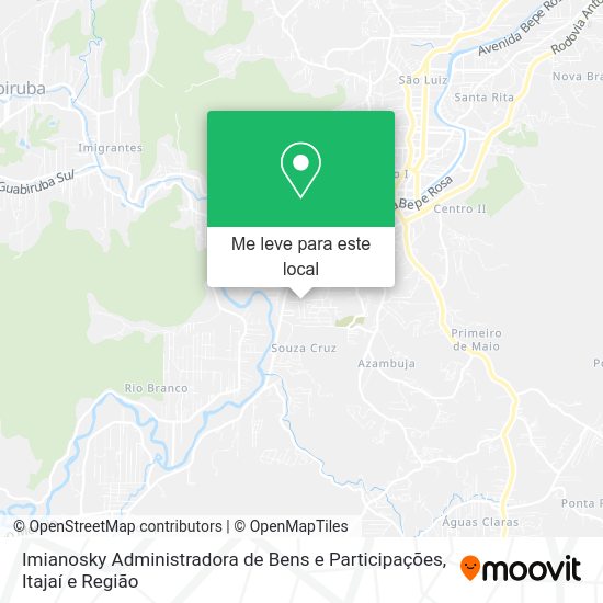 Imianosky Administradora de Bens e Participações mapa