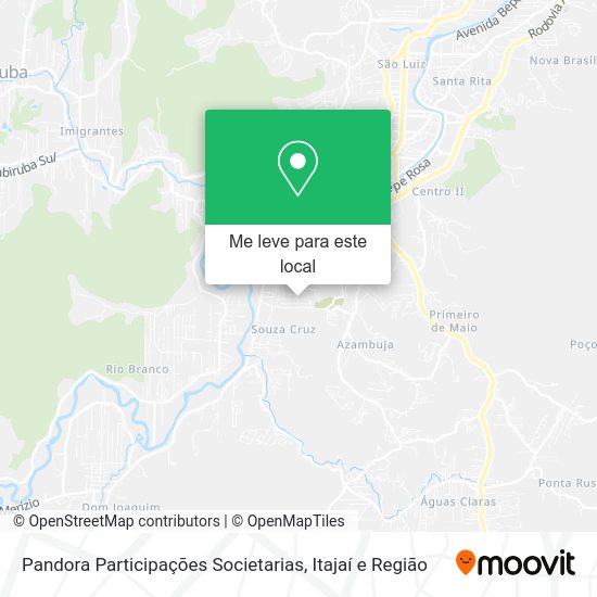 Pandora Participações Societarias mapa