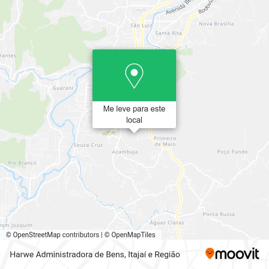 Harwe Administradora de Bens mapa