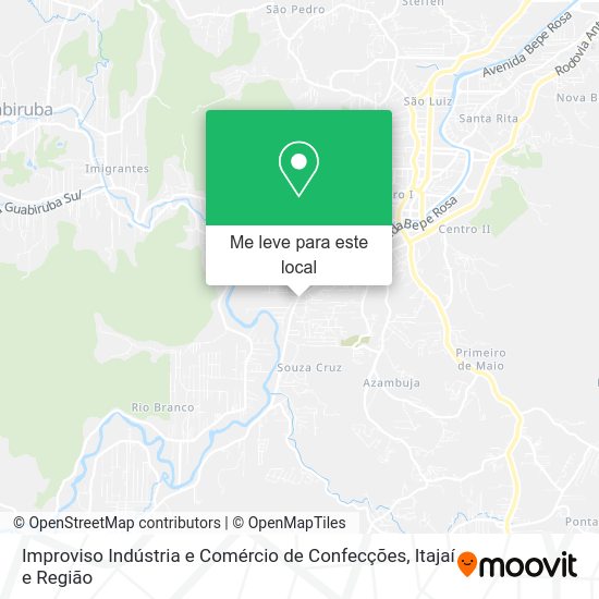 Improviso Indústria e Comércio de Confecções mapa