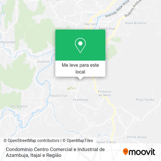 Condomínio Centro Comercial e Industrial de Azambuja mapa