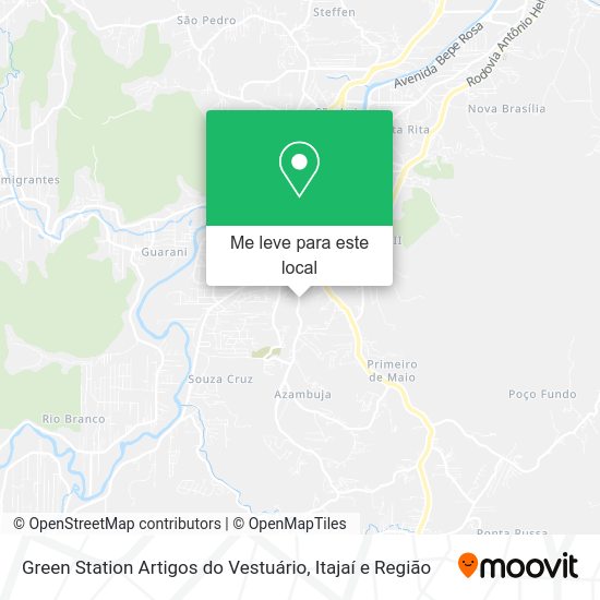 Green Station Artigos do Vestuário mapa
