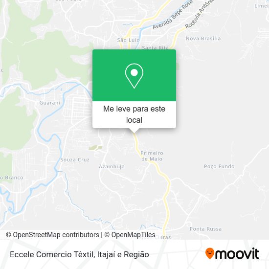 Eccele Comercio Têxtil mapa