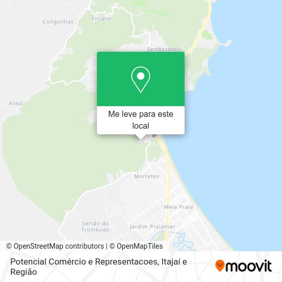 Potencial Comércio e Representacoes mapa