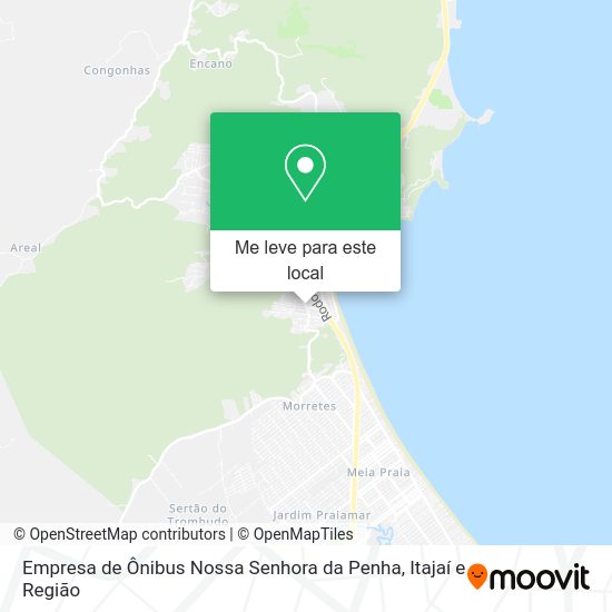 Empresa de Ônibus Nossa Senhora da Penha mapa