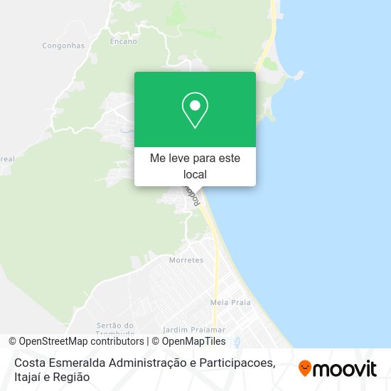 Costa Esmeralda Administração e Participacoes mapa