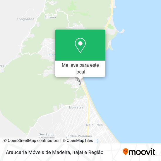 Araucaria Móveis de Madeira mapa