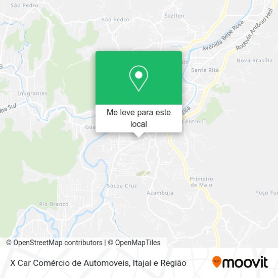 X Car Comércio de Automoveis mapa