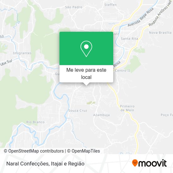 Naral Confecções mapa