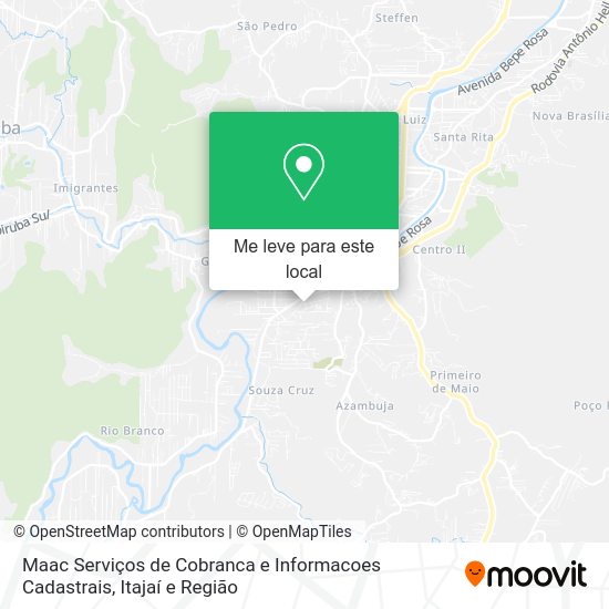 Maac Serviços de Cobranca e Informacoes Cadastrais mapa