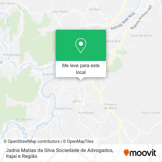 Jadna Matias da Silva Sociedade de Advogados mapa
