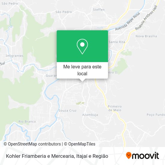 Kohler Friamberia e Mercearia mapa
