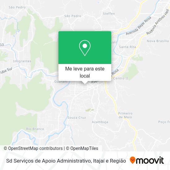 Sd Serviços de Apoio Administrativo mapa