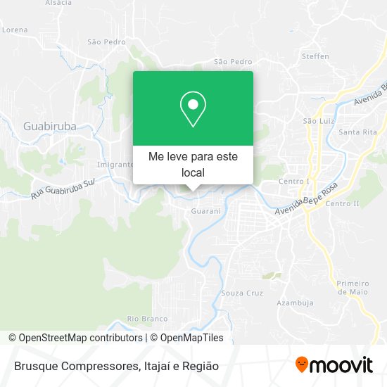 Brusque Compressores mapa