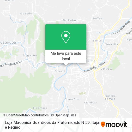 Loja Maconica Guardiões da Fraternidade N 59 mapa