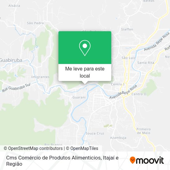 Cms Comércio de Produtos Alimenticios mapa