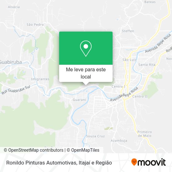 Ronildo Pinturas Automotivas mapa