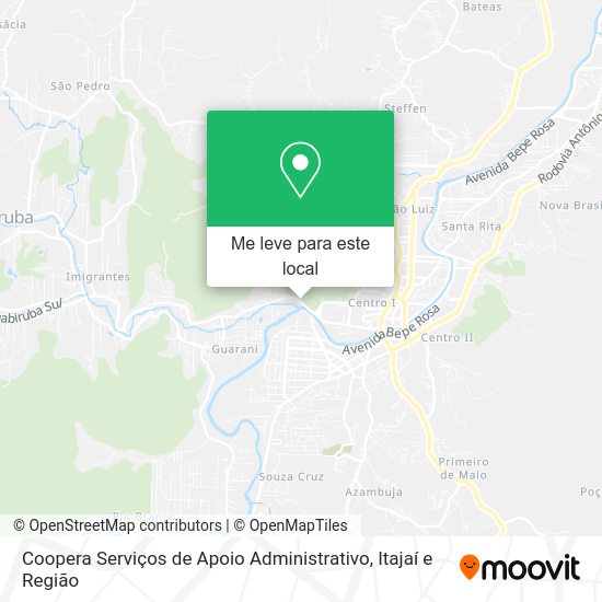 Coopera Serviços de Apoio Administrativo mapa