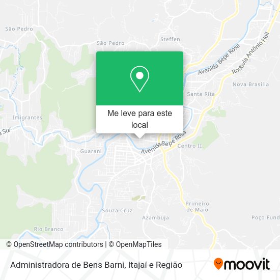 Administradora de Bens Barni mapa