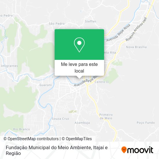Fundação Municipal do Meio Ambiente mapa