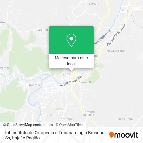 Iot Instituto de Ortopedia e Traumatologia Brusque Ss mapa