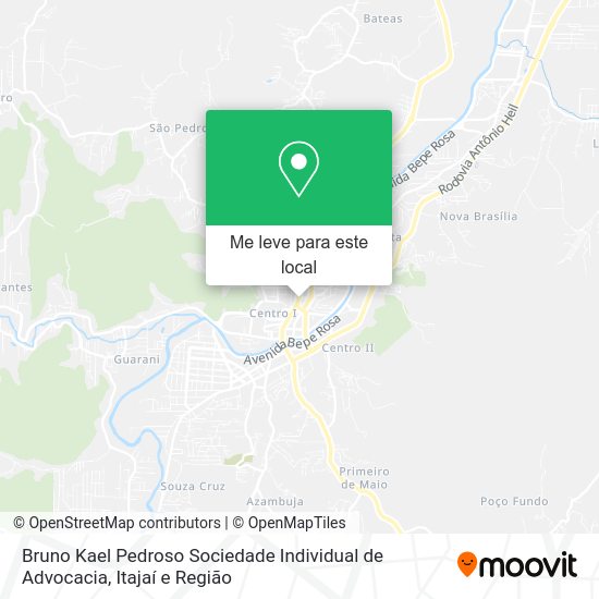 Bruno Kael Pedroso Sociedade Individual de Advocacia mapa
